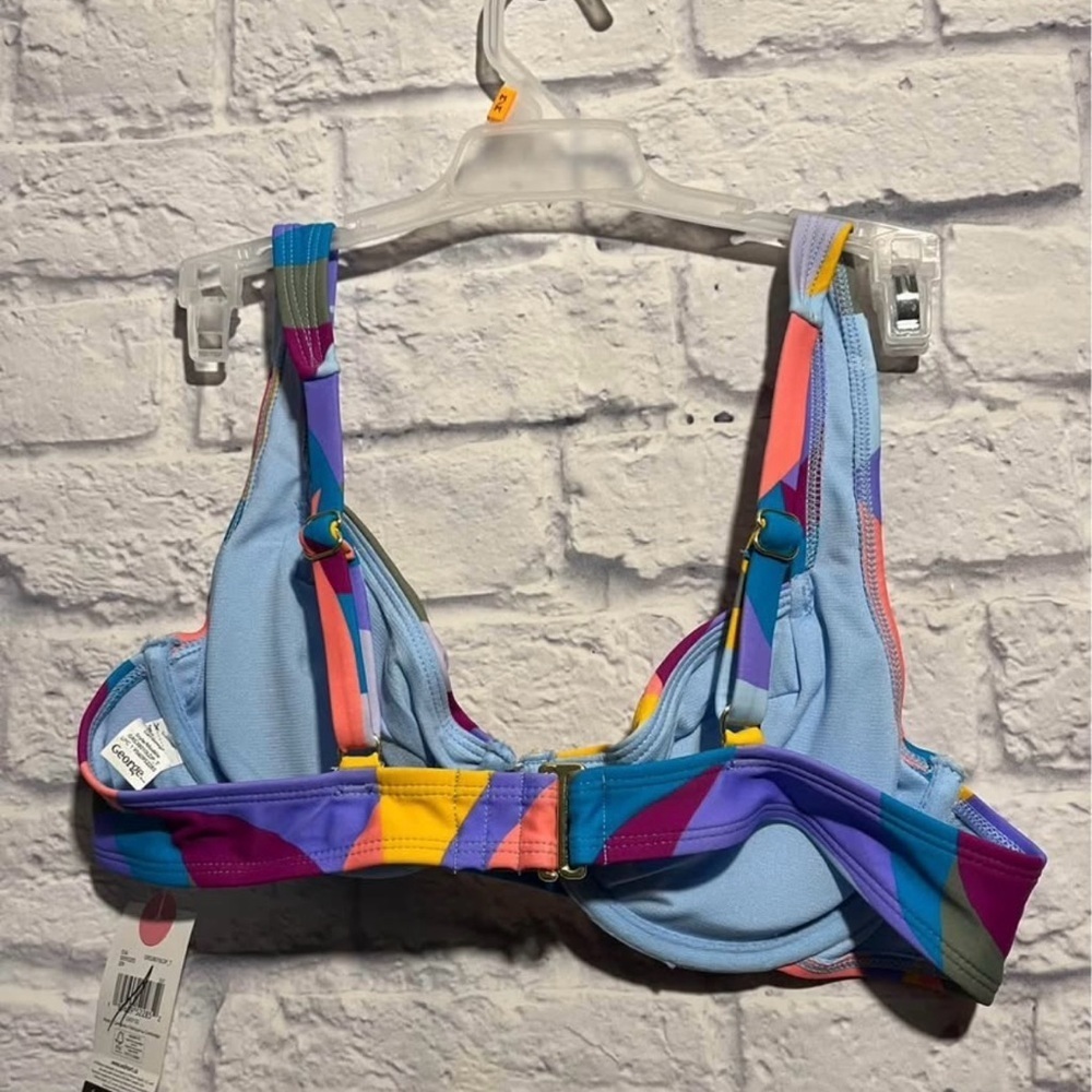 New George Colorful Geometric Bikini Top Medium - Picture 4 of 4